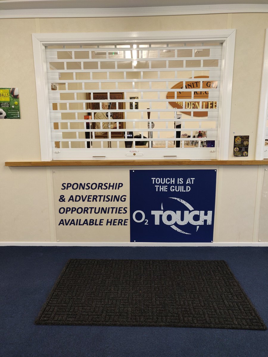 Sponsorship opportunities in the Guild clubhouse. Contact the club for details. #sponsorship #WeAreGuild