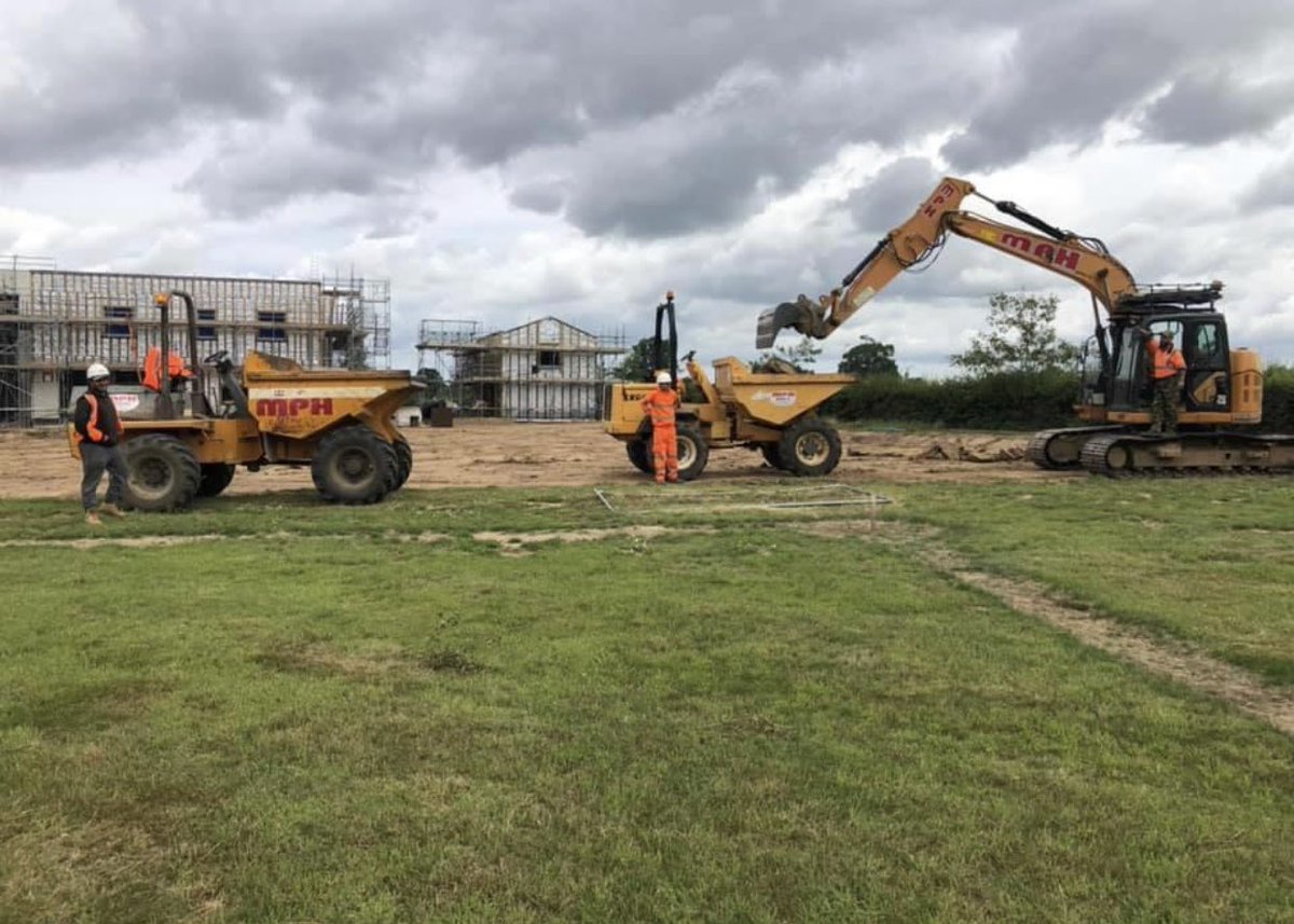MonkPlantHire's tweet photo. Site strip well underway for Plot 2 on this exciting project, Church Fields in Little Plumstead #mphgroup #theoctagondevelopment #couzenswiley #daviddaniels https://t.co/xxjXZfysOq
