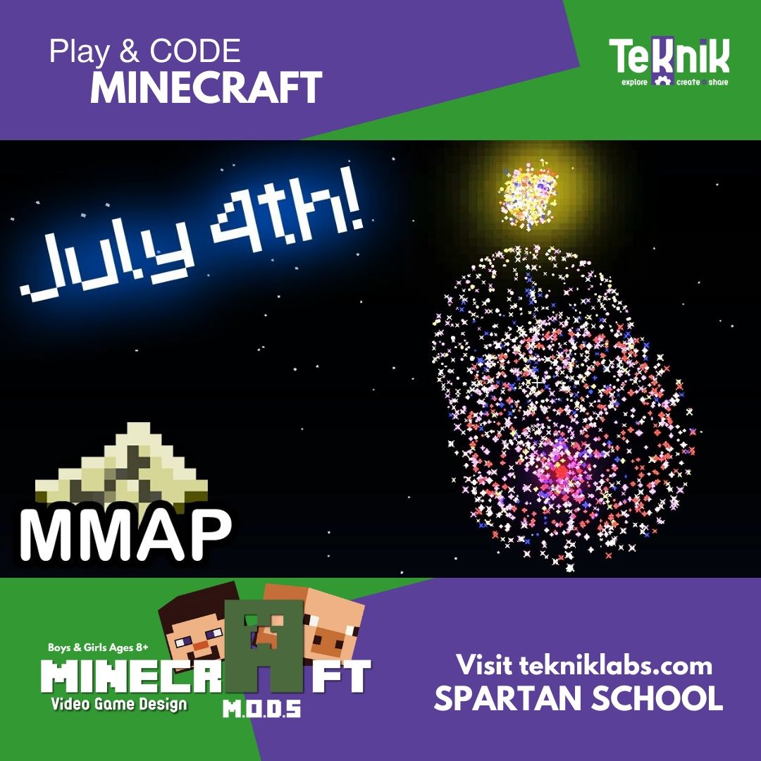 tekniklabs's tweet image. This is what our 4th of July looked like 😎 How was yours❓ Today we begin a new week of CODING 👩💻👨💻 camps❗ and we're SUPER EXCITED 😄 #virtualclasses #codingonline #learningtocode #codingisfun #minecraftcoding #robloxcoding #kidswhocode #tekniklabs