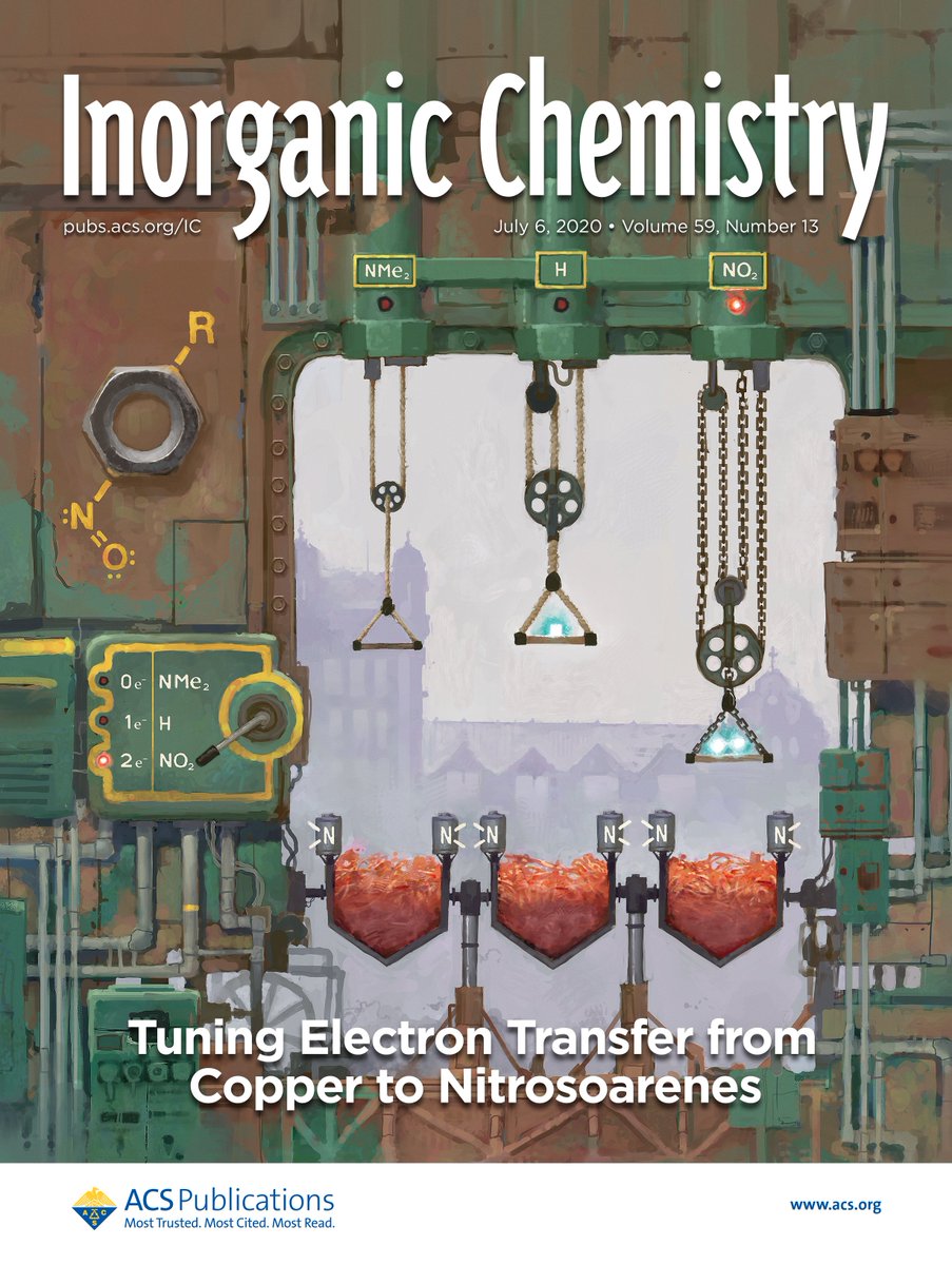 William Tolman (@wbtolman) on Twitter photo Have you seen the latest issue of <a href="/InorgChem/">Inorganic Chemistry</a>? On the cover, artist rendition depicts how nitrosoarenes can selectively pull zero, one, or two electrons from a copper(I) complex. pubs.acs.org/toc/inocaj/59/… Have you seen the latest issue of <a href="/InorgChem/">Inorganic Chemistry</a>? On the cover, artist rendition depicts how nitrosoarenes can selectively pull zero, one, or two electrons from a copper(I) complex. pubs.acs.org/toc/inocaj/59/…