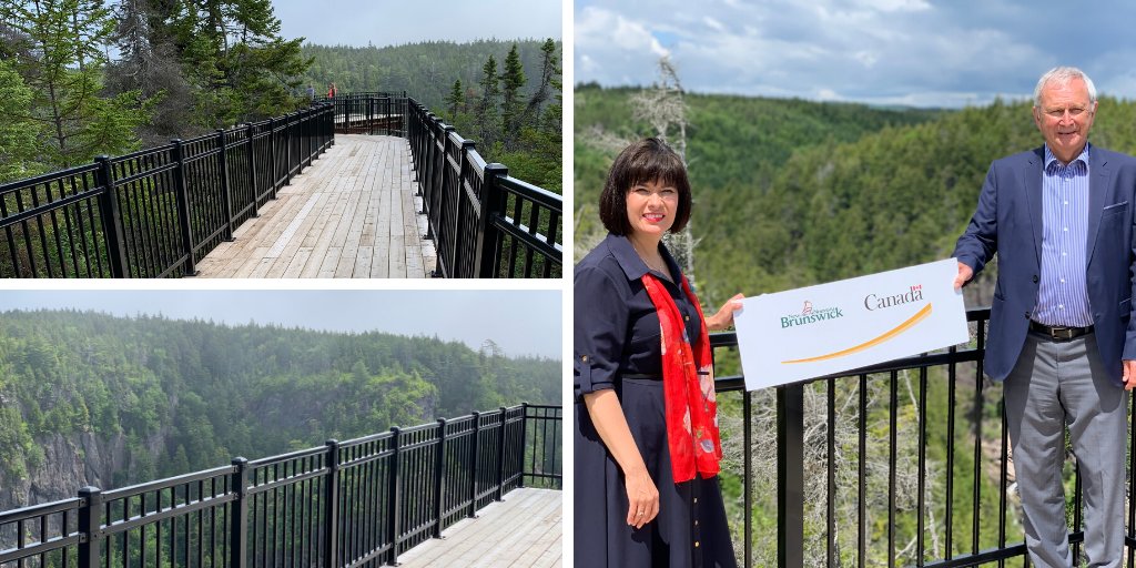 ACOACanada's tweet photo. Time to hit the road and trails! Festivities mark completion of connector road to @fundytrail and Walton Glen Lookout #AtlanticTourism #Staycation https://t.co/fAqClYxY29 https://t.co/cX4RxjtNHH