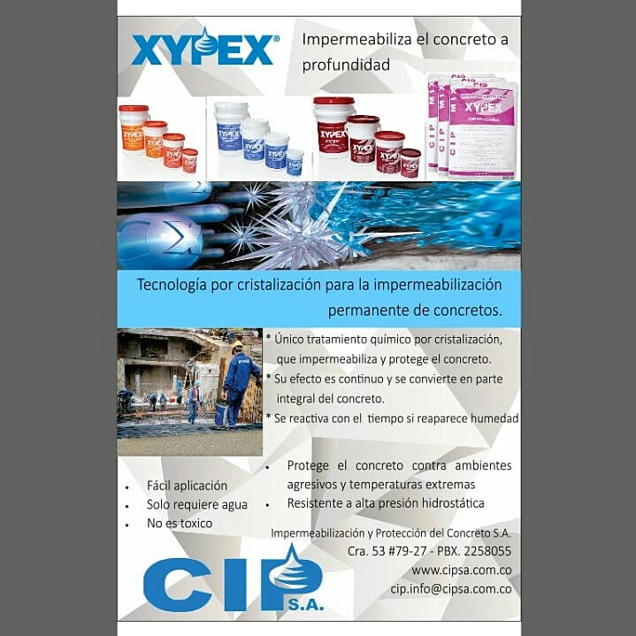 XYPEX impermeabilización por Cristalización