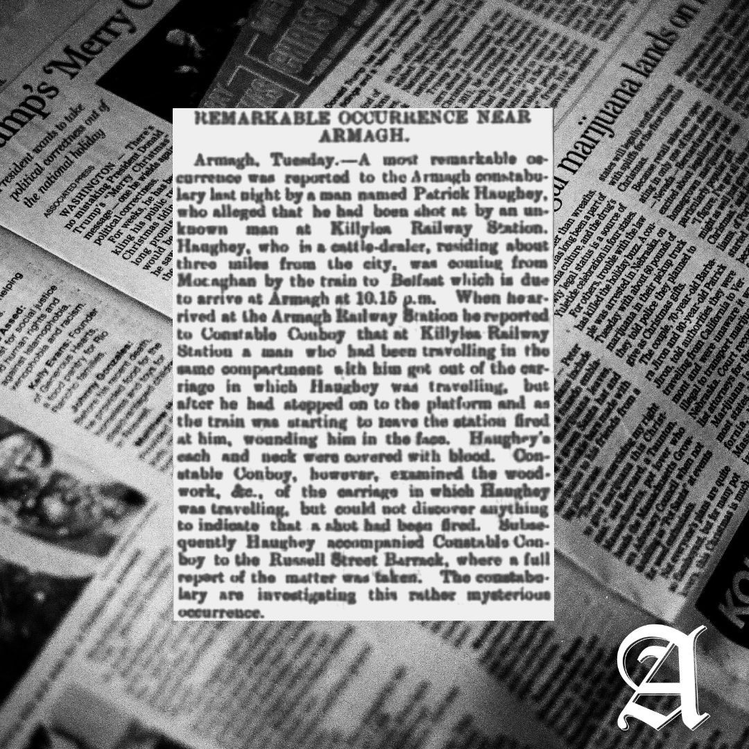 ArmaghChronicle's tweet photo. π° Snippet from the Newry Reporter, January 7, 1897
π€· Wonder what really happened?
#Killylea #Armagh https://t.co/Typ56WAhYi