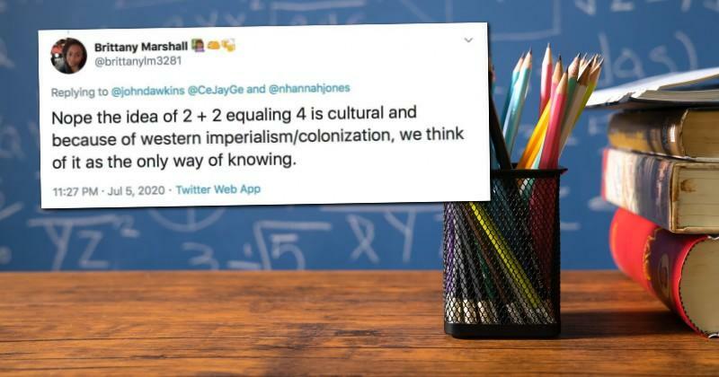 EuropeAwaken's tweet photo. BLM Teacher Says 2+2 Only Equals 4 Because Of "Western Imperialism" https://t.co/VGHMpaxOhX https://t.co/vCGogkWjgy