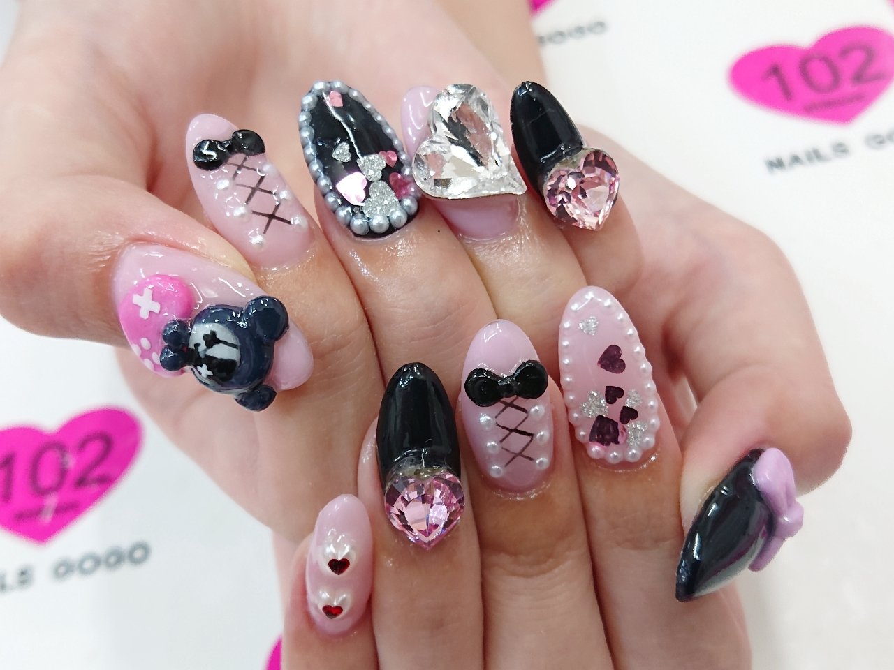 Nailsgogo 渋谷 ネイルサロン Nailsgogo ネット予約 T Co Pjrbh5rlbe インスタ T Co Gmbqsa2d9y ネイル 担当 ゆさ 量産型ネイル ピンク黒ネイル オタクネイル ありがとうございました 渋谷ネイルサロン Jkブランド スカルプ