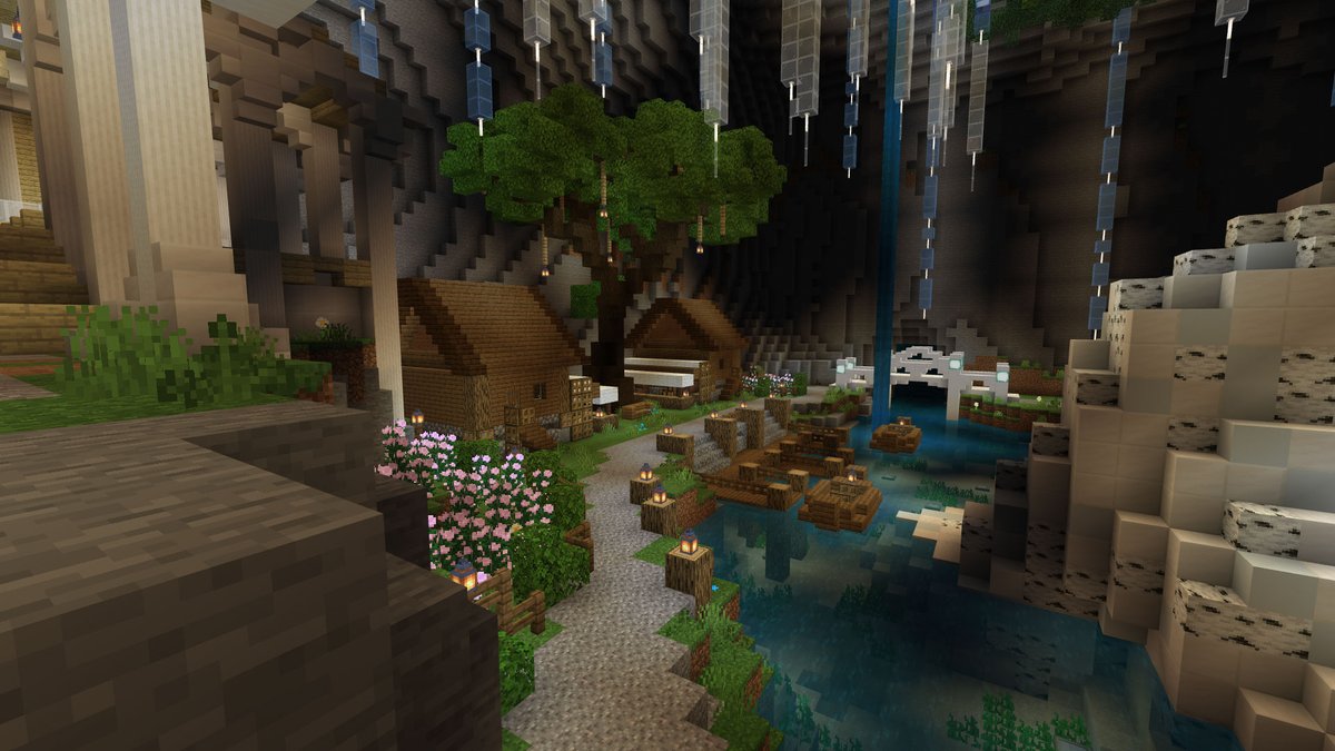Minecraft House Inside Of Mountain