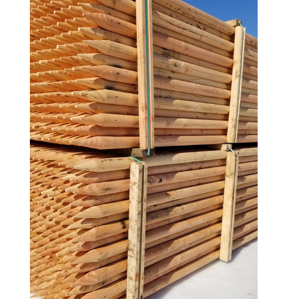 NorthamWood's tweet photo. Tree Stakes
Round 2 1/4β³ β 8β² Tree stakes
Pointed
Capped
Typically 280 or 300 pcs per unit.
#lumber #packaging #dunnage #plywood #treestakes https://t.co/0Nh4rdY5EK