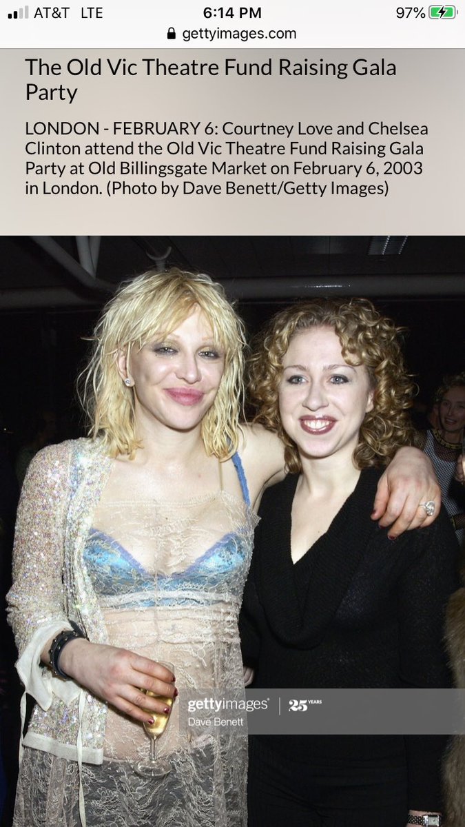 Chelsea Clinton, Kevin Spacey, Elton, Steven Tyler, HUGE designers (that have no reason to associate themselves with  #CourtneyLove, let alone put her front row and invite her to private dinners)? It only makes sense if...