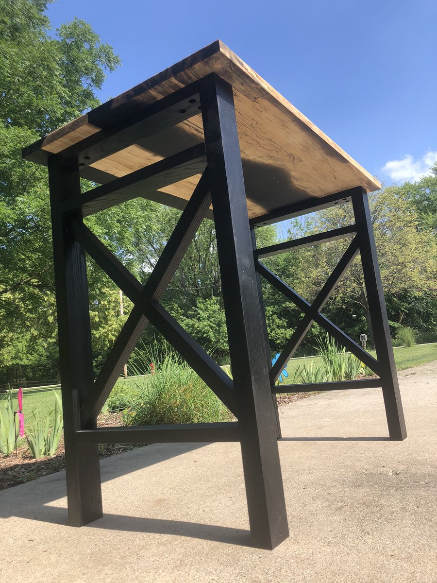 BuppWoodworks's tweet photo. New pub table! Spalted hickory and black epoxy river top, wire brushed ash legs painted black. Functional art!
@eco_poxy #epoxywood #rivertable #pubtable #bar #woodworking #furniture #table #finewoodwork #woodworker #SmallBusiness #handmade #supportsmallbusiness https://t.co/BXwONGLJ3i
