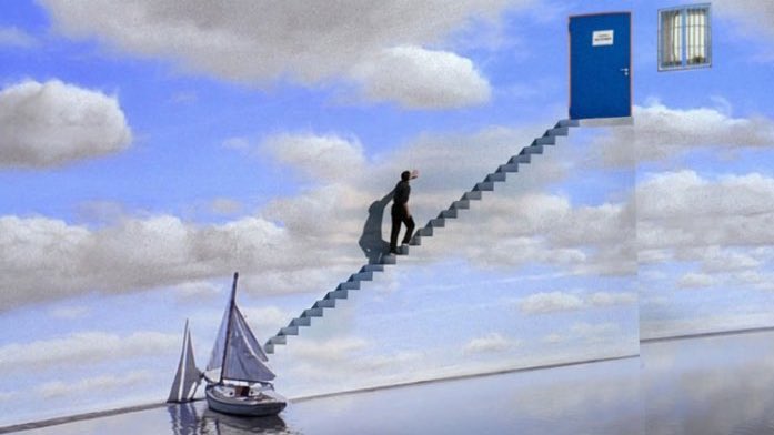 It is only once Jacob faces the demons in his personal hell that he is able to ascend to heaven. The movie Truman Show seems to echo this theme. Once Truman faces his fear of water he is able to escape the false reality he resides in, which is really the set of a television show.