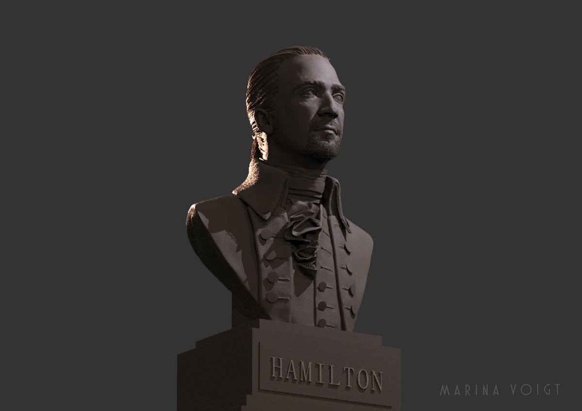 MarinavArt's tweet photo. I wanted to do something special now that @HamiltonMusical is on @disneyplus , so I picked up my pen like Hamilton and did this 3D model of @Lin_Manuel ! 
#Hamilton https://t.co/48ApP4KWpo