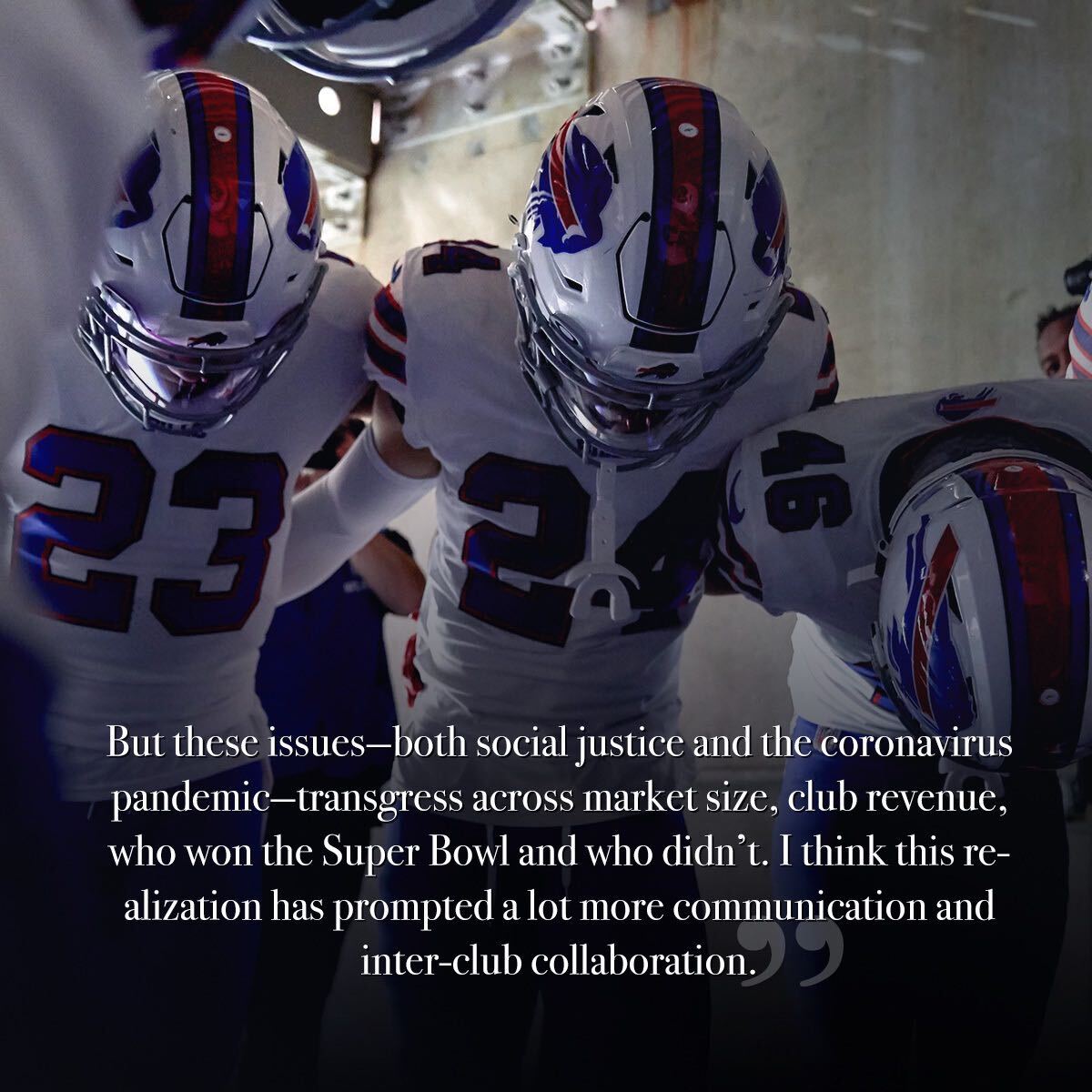 NFL's tweet photo. .@BuffaloBills owner @KimPegula knows she needs to make deliberate positive changes as a leader in the NFL.

Read her entire article about combatting social injustice and the COVID-19 crisis: https://t.co/PJ5vO3zyZo https://t.co/41dvCKNOE4