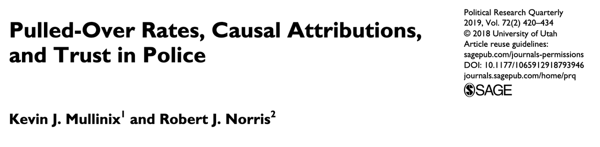 468/ "People who attribute the cause of racial disparities to blacks committing more violations ... engage in motivated reasoning." & "Only a predictable subset of the population is responsive to information about racial disparities in the criminal justice system."