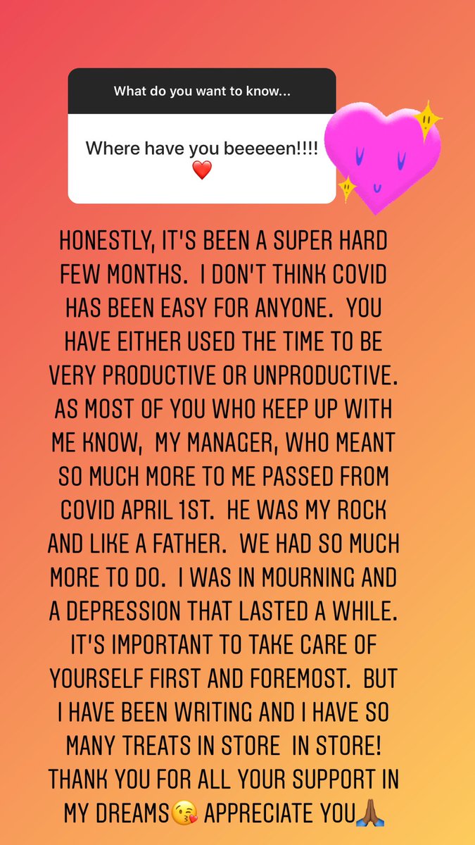 How have YOU been?