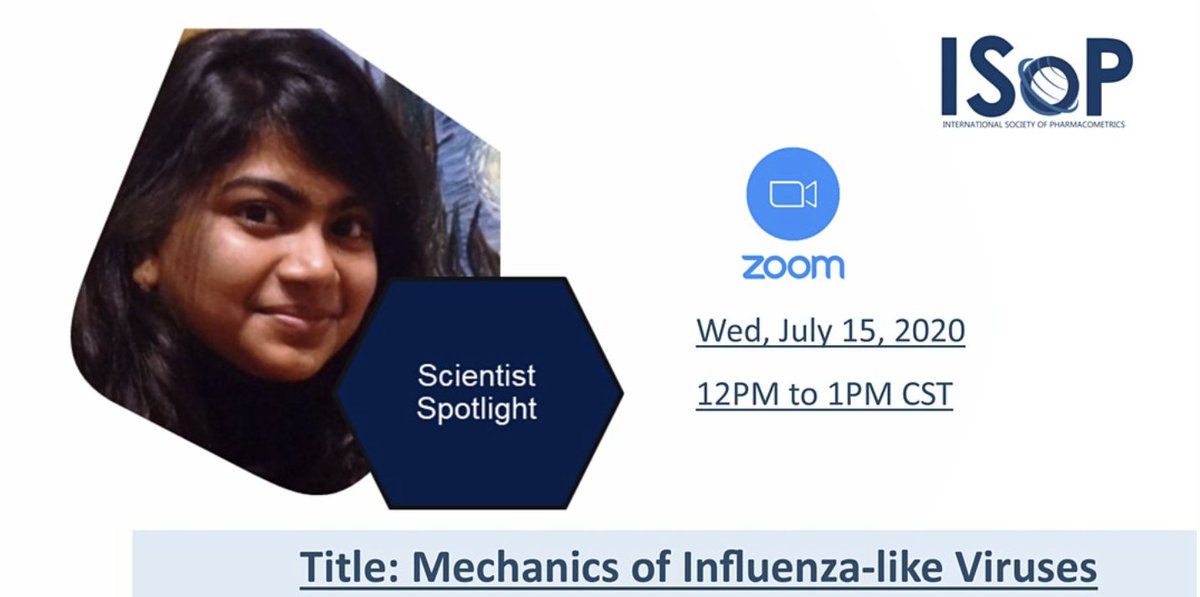 ISoP Student Community Free Webinar: From Physics doctorate to building Parainfluenza models! (July 15, 2020, from 1PM to 2 PM EST). Register through the link: eventbrite.com/e/mechanics-of…

#ISoP #ISoPStudentCommunity 
<a href="/YaFengWen/">Ya-Feng Wen</a> @JaberTaz <a href="/zaid_temrikar/">Zaid Temrikar</a> @anne8rete