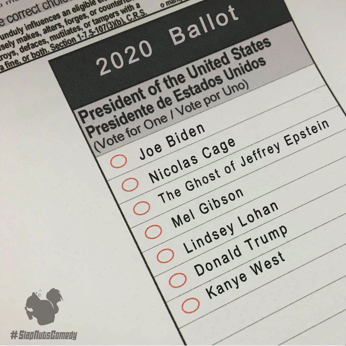SlapNutsComedy's tweet photo. West|Excotic 2020!
•
•
•
•
#kanyewest #kanyememes #kanye2020 #election2020 #joeexotic #tigerking #yeezy #slapnuts #slapnutscomedy #comedy #politicalmemes #funny #humor #jokes https://t.co/H7pq7Due8s