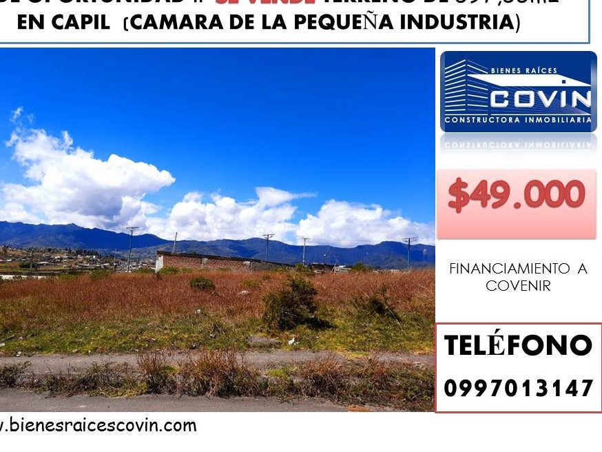 InmoCovin's tweet image. ¡¡Oportunidad¡¡ #Loja Terreno de venta en #Capil a #excelente Precio #Financiamiento a Convenir
