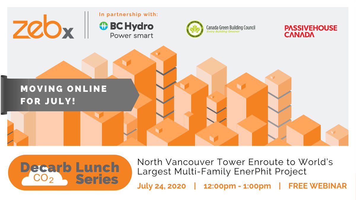 Impact__Eng's tweet photo. Join our own Ben Mills on July 24th for @ZEBxchange's #DecarbLunch webinar. In collaboration with @MorrisonHershfield we will discuss details from our latest project - The Twin Towers in North Vancouver. Get your tickets at https://t.co/OXIQSdiVqH. 

#BCHousing #CleanBC https://t.co/wSFR49uPho