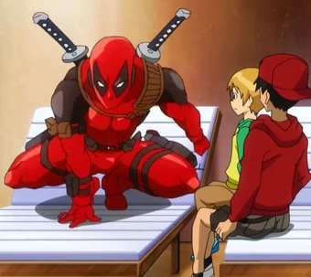 CastlesofImagin's tweet photo. @MatsudaTheSpike @Acesoldia @AmazinSpiderFam @TheBat_Family #MarvelDiskWars did have a cool Deadpool cameo. https://t.co/5BCoTbhH1v