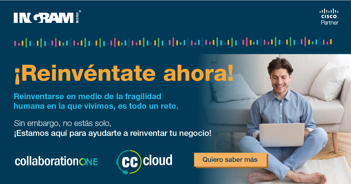 IngramMicroMx's tweet photo. ¡Reinvéntate ahora y colabora desde cualquier lugar con #Cisco #CollaborationONE! 🔵 🔵 🔵 https://t.co/I3tZ8Gc53x https://t.co/RPgqSu0DLW