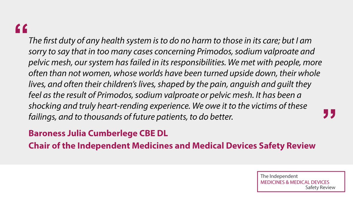 Review Tweets (@immdsreview) on Twitter photo With the <a href="/IMMDSReview/">Review Tweets</a> report and related press release now available to view on the Review’s website, Chair <a href="/JuliaCumberlege/">Julia Cumberlege</a> has made the following statement. To read more visit: immdsreview.org.uk/report.html #ReviewReports #FirstDoNoHarm With the <a href="/IMMDSReview/">Review Tweets</a> report and related press release now available to view on the Review’s website, Chair <a href="/JuliaCumberlege/">Julia Cumberlege</a> has made the following statement. To read more visit: immdsreview.org.uk/report.html #ReviewReports #FirstDoNoHarm