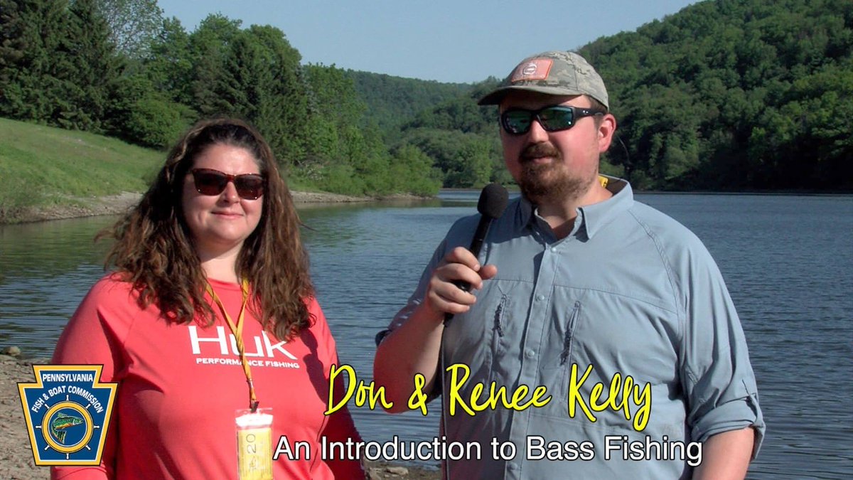 pafishandboat's tweet photo. Bass are a popular PA gamefish. They provide summer fishing fun for anglers across PA! Check out the Intro to Bass Fishing VIDEO, by PFBC Fishing Skills Instructors, Don and Renee Kelly (Tackle Shack Wellsboro, PA)!  https://t.co/UYHzd1apt0 https://t.co/CgYL9KyxEq