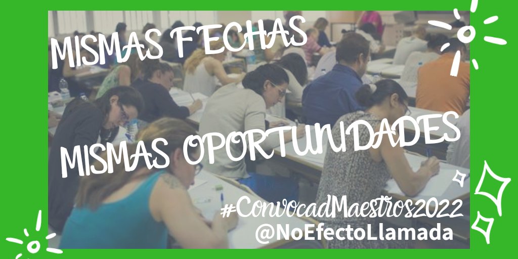 No al efecto llamada en oposiciones docentes tweet media
