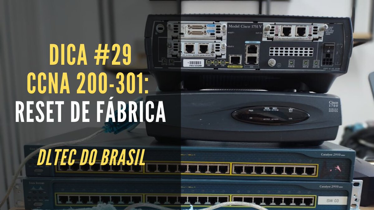 bscimento's tweet photo. Na dica 29 da #DlteC você vai aprender como "zerar" roteadores e switches Cisco para utilizar em labs físicos, caso você escolha essa opção para sua preparação para o #CCNA 200-301.
⬇️⬇️⬇️
https://t.co/OIfKMWBSbB https://t.co/wLbJnsyQcT