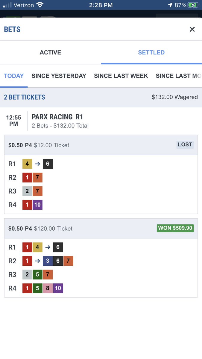 DegeneratesCor2's tweet photo. A little early PICK 4 @letsgoracingpa @parxcasino on to the next one. Lets go! @parx_capper @icecoldexacta @ShawnPedrick @choiness27 @Ultrachamps @TVG #miniboom #pick4 #ROI #Duckets https://t.co/LJ6I2XXuKp