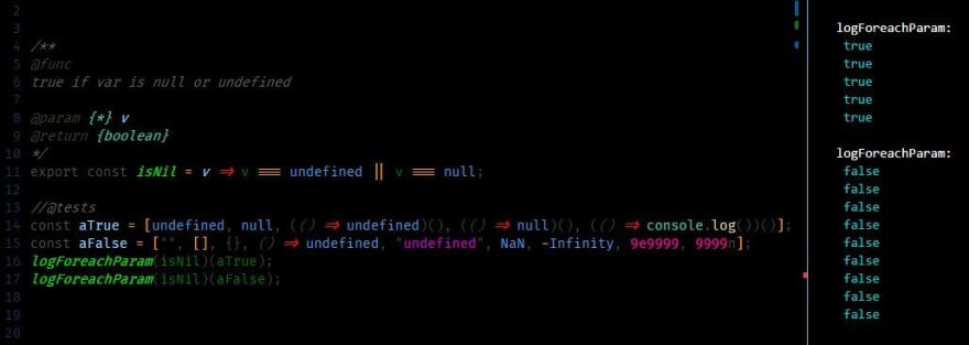 Reactivizer's tweet photo. In JS I don't think in terms of null or undefined, but think in terms of "nil".
I use a utility func similar to Ramda's R.isNil

res:
https://t.co/pUdHrloBjJ

#JavaScript
#FunctionalProgramming
#NodeJS
#SoftwareEngineering https://t.co/NAcuQqg4A1