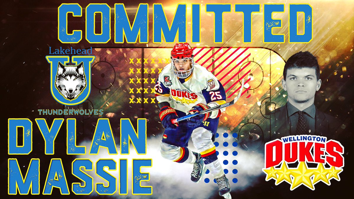 Congratulations to Dukes forward <a href="/MassieDylan/">Dylan Massie</a> on commitment to <a href="/lakeheaduhockey/">Thunderwolves Hockey</a> (📷 Ed McPherson &amp; Tim Bates/OJHL Images)

Story 🔗 bit.ly/2VTbBoc