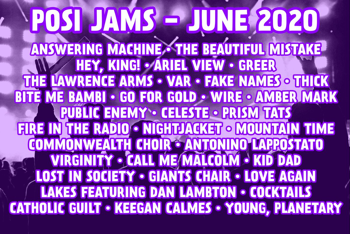 What’s up everybody! Sorry about being tardy to the party with the posi jams for June. There is a lot of new, great stuff out there. Hope you’re all safe and doing good! Take care of each other because that’s what team posi does! 🤙🏼

JAMS: open.spotify.com/playlist/3Werq…
