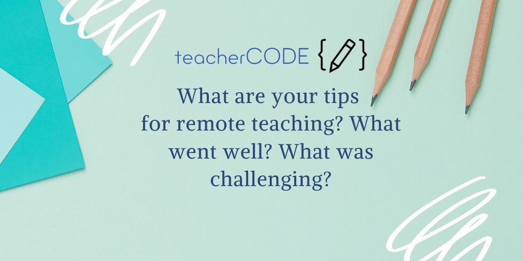teacherCODE | Remote Teaching Training tweet media