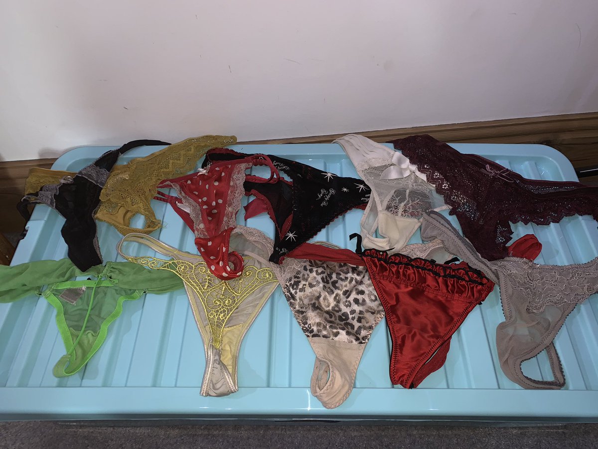 MistressBexLou's tweet photo. Panties for sale... come purchase... you know you want to! 😈 Drop into my DMs!

#pantiesforsale #thongs #thongsforsale #worn #used https://t.co/AYbvmGCCht