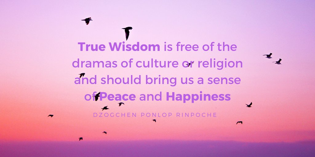ponlop's tweet image. True #wisdom is free of the dramas of culture or religion and should bring us a sense of peace and #happiness