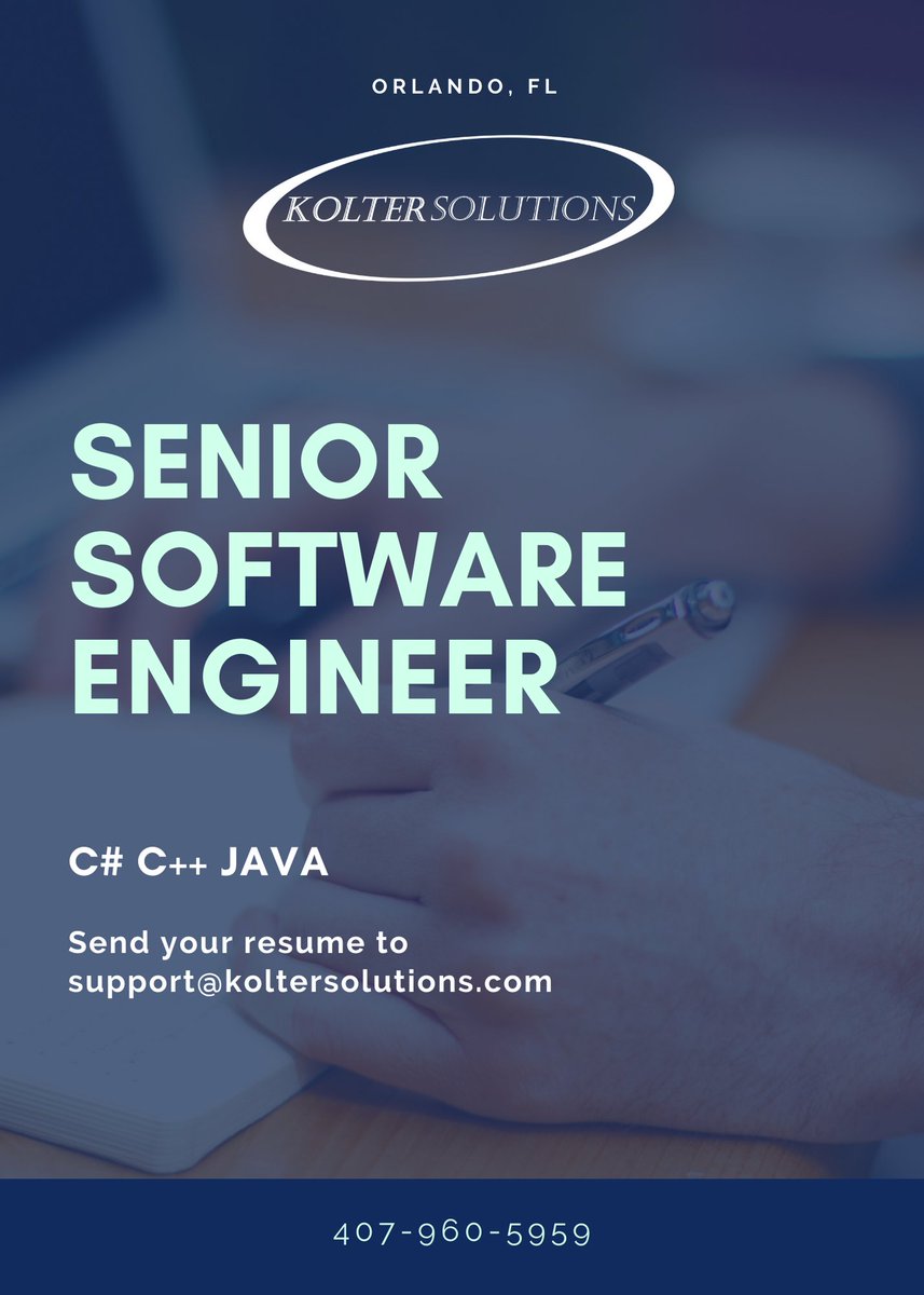 KolterSolutions's tweet image. ziprecruiter.com/job/8475eaf5