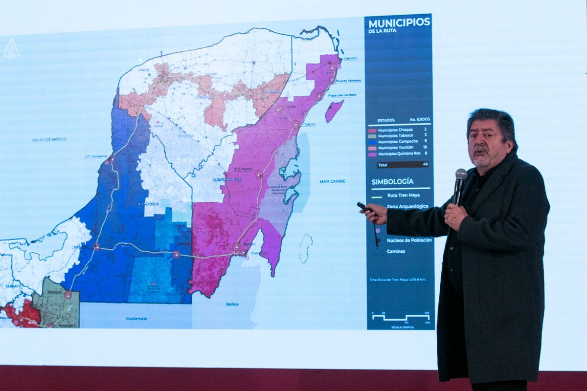 lajornadaonline's tweet photo. #Opinión de Magdalena Gómez | El Tren Maya y el derecho a la autonomía indígena https://t.co/Qns9HhIYUE

"El proyecto tren que llaman maya está en curso y el director de Fonatur despliega su estrategia para burlar el derecho de los pueblos indígenas." https://t.co/7UK95uc2Z9