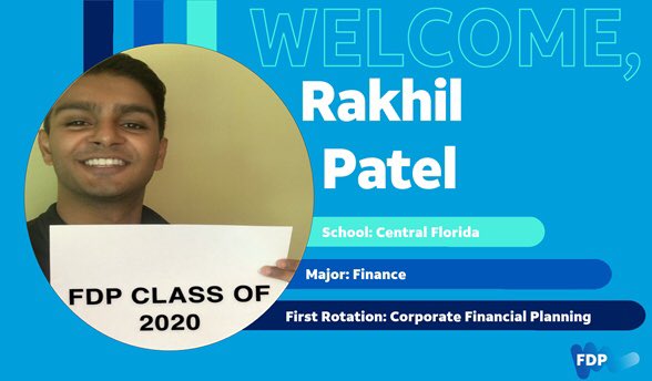 txgohogs's tweet photo. A big welcome to Rakhil who will be joining the FDP Class of 2020. #LifeatAtt #AttFdp #FutureFinanceLeader https://t.co/YzZGr9lpyu