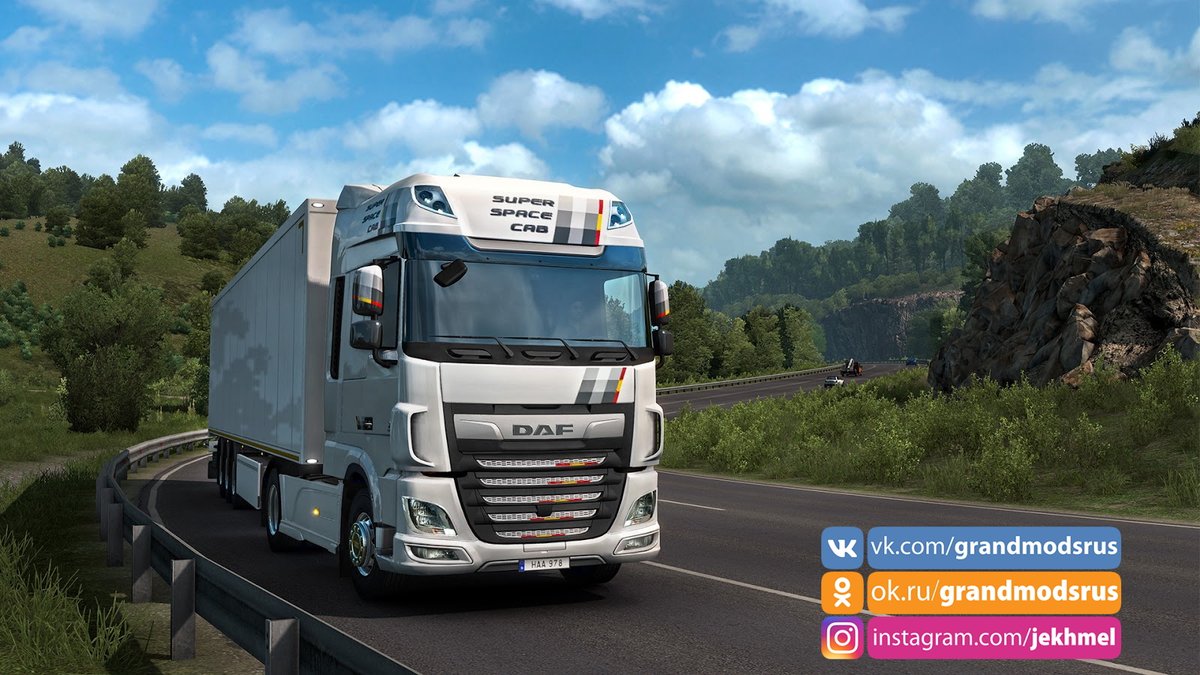grandmods_ru's tweet photo. Компания DAF Trucks NV совместно с SCS Software добавят 14 различных окрасок #UnityEdition на грузовики DAF в наборе #XFTuningPack DLC в Euro Truck Simulator 2.
https://t.co/uon27uTu59
#DAFUnityEdition #ETS2 #Trucks #DAF #DAFtruck #DAFtrucks #DAFXF #XF #SpaceCab #SuperSpaceCab https://t.co/7RPqzfjgya