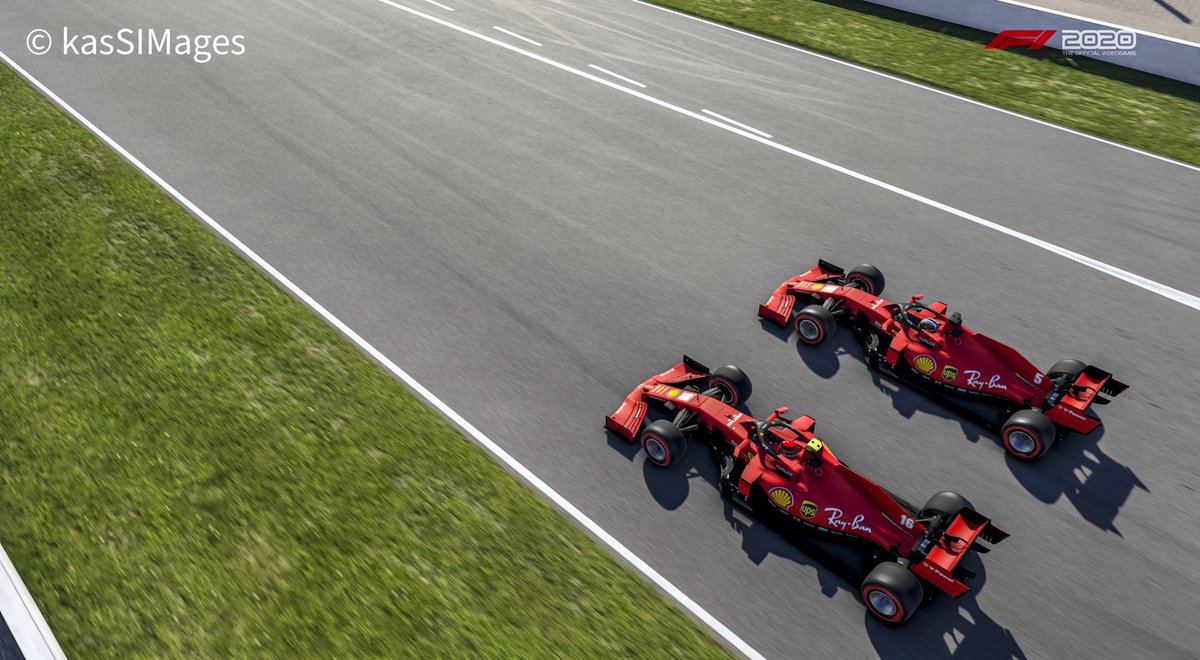 ACorsa_Kassim's tweet photo. First private test session complete on the new @Formula1game for the upcoming @InvictusRL PC League. ✅ 

Over 150 laps on the board in the glorious @ScuderiaFerrari SF1000 between myself and my teammate @Jamie_6328 respectively. 

Bring on pre-season!

#F12020
#FerrariF1 https://t.co/s4Kj1U7raW