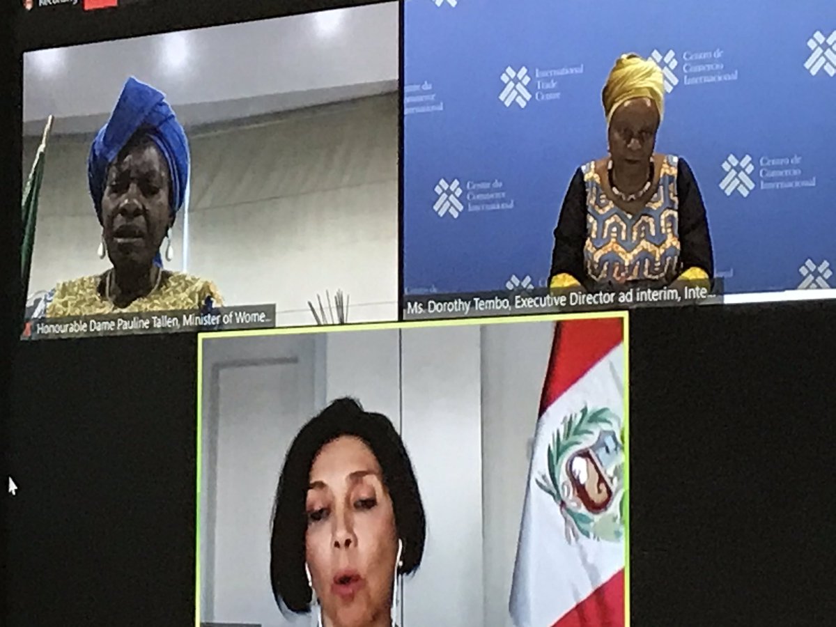 tembo_dorothy's tweet photo. Very pleased to have launched the #SheTrades Outlook at todays @UN #HLPF 

The tool will allow us to track &amp; monitor progress on ensuring gender equality in trade - crucial for the #COVID19 #SMErecovery &amp; to attain the @TheGlobalGoals 

Check it out ⬇️⬇️⬇️
https://t.co/G6F6BVCZBq https://t.co/XXlOGOZR7K