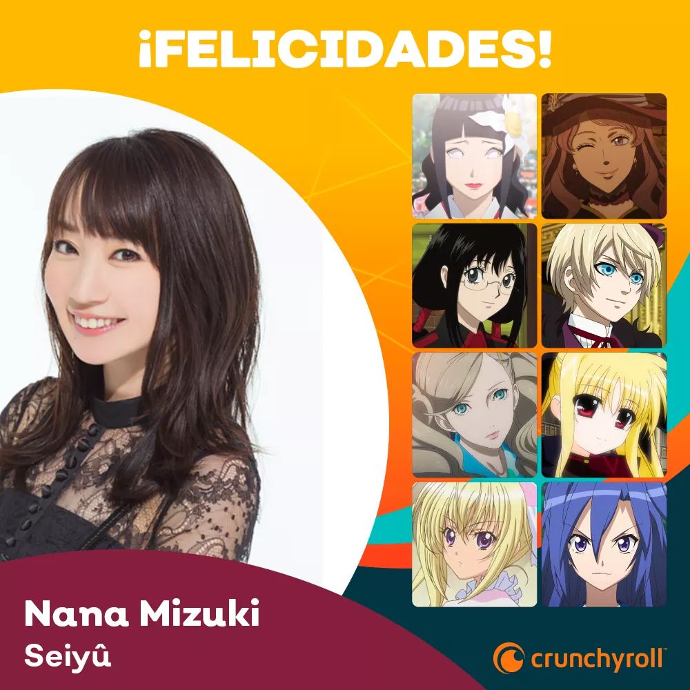 crunchyroll_es's tweet photo. La seiyû Nana Mizuki se ha casado recientemente. ¡Felicidades! 🎊 https://t.co/xqkoAyV3QZ