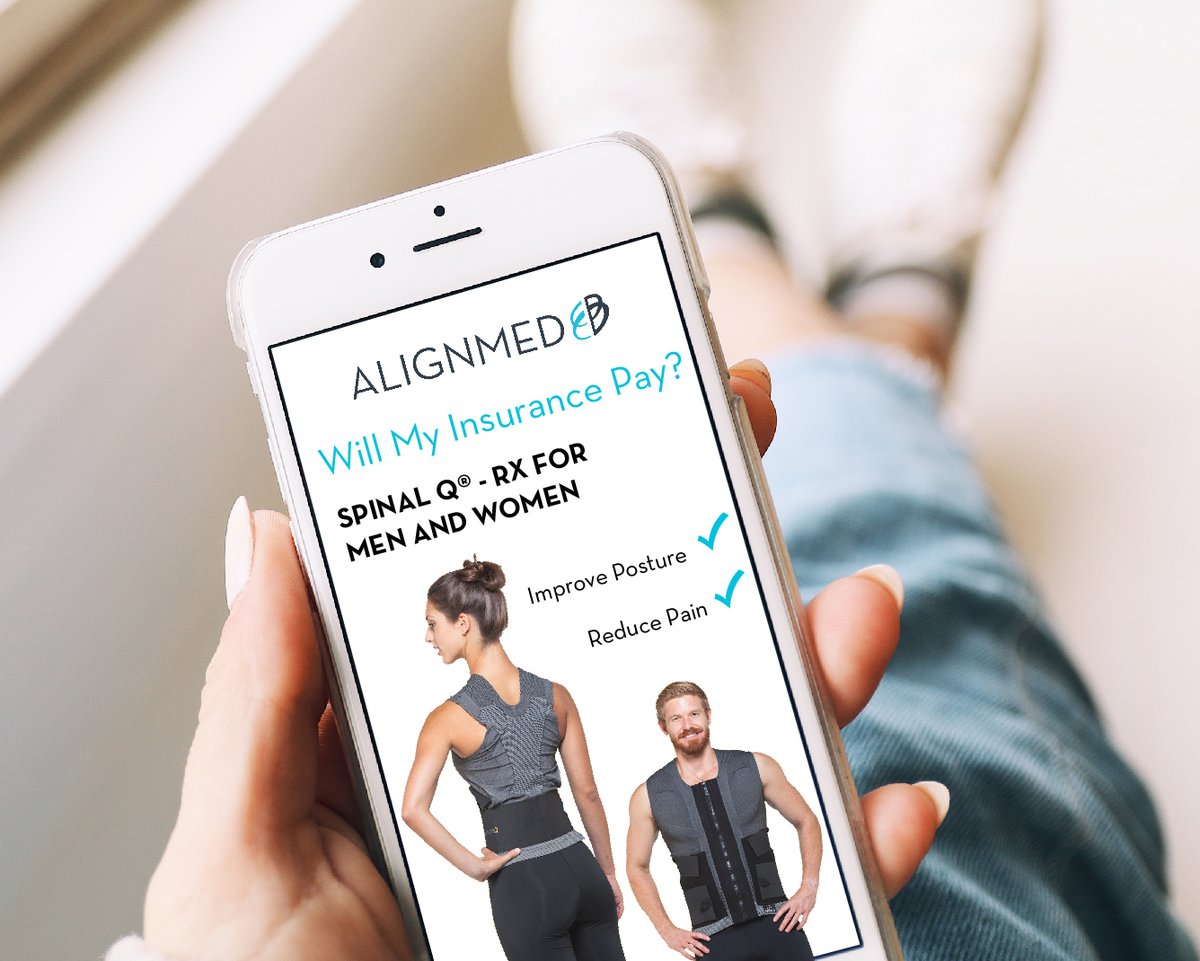 alignmed's tweet photo. Did you know❓
That our SpinalQ® can be covered by your insurance❓

𝐂𝐡𝐞𝐜𝐤 𝐭𝐨 𝐬𝐞𝐞 𝐢𝐟 𝐲𝐨𝐮 𝐪𝐮𝐚𝐥𝐢𝐟𝐲:
https://t.co/VcNOAPf4FL

#backpainrelief #backpain #alignmed #posture #fitnesswomen #spine #neckpain #shoulderpain #painrelief #chiropractic #physicaltherapist https://t.co/JhmO0sw6Oc