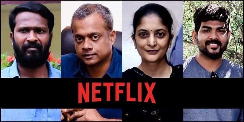 Excited as we know content will be the king. #Prakashraaj and Sai Pallavi playing leads in #VetriMaaran's episode. #KBRshanthnu and #kalidas playing leads in #SudhaKongara's episode. 
#Kalki and #Anjali playing leads in Vignesh Shivan episode.#GauthamVasudevMenon leads yet to knw