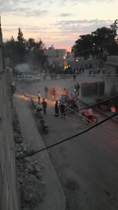 yeeesr90's tweet photo. 6 people got killed and few injured in a car bomb explosion at #Talabyad city, north of Raqqa  #Syria https://t.co/FtMTUSawEk