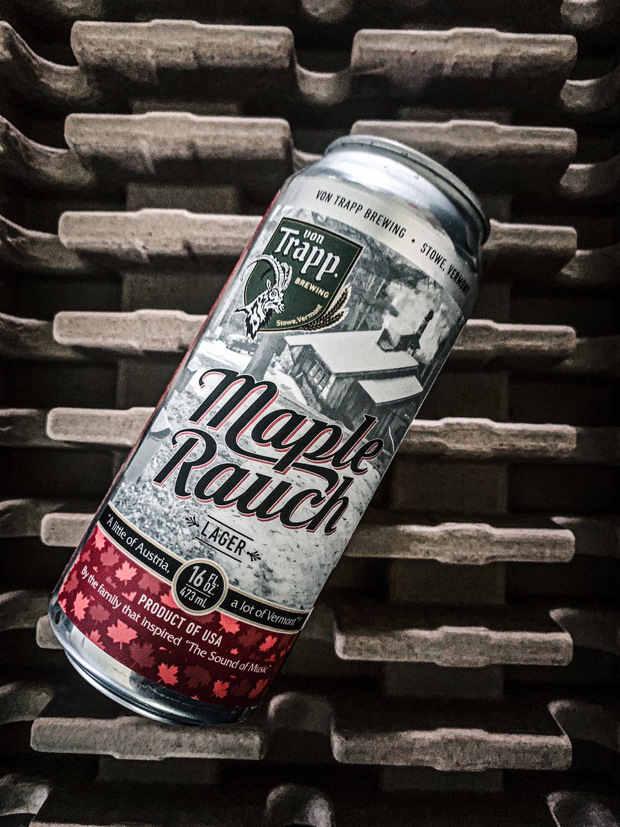 vonTrappBrewing's tweet photo. Spring may be over, but the maple craze lives on. 
Grab these Vermont sugar house labels while they’re still at arms reach! #maplerauchbier #vontrapplagers #rauchbier #vermontcraftlagers #drinkvtbeer #drinkcraft #springwaterlagers #alittleofaustriaalotofvermont #vt #sugarhouse https://t.co/UQYAbx5RtA
