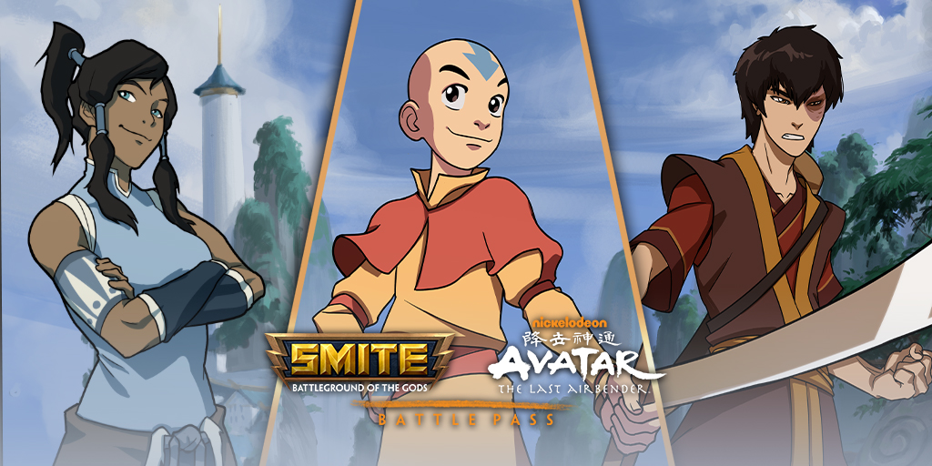 SMITEGame's tweet image. Hope you've been practicing your bending. There's only one week left until we launch the Avatar: The Last Airbender Battle Pass! 

Play as Aang Merlin, Zuko Susano, or Korra Skadi when the Battle Pass goes live on July 14!