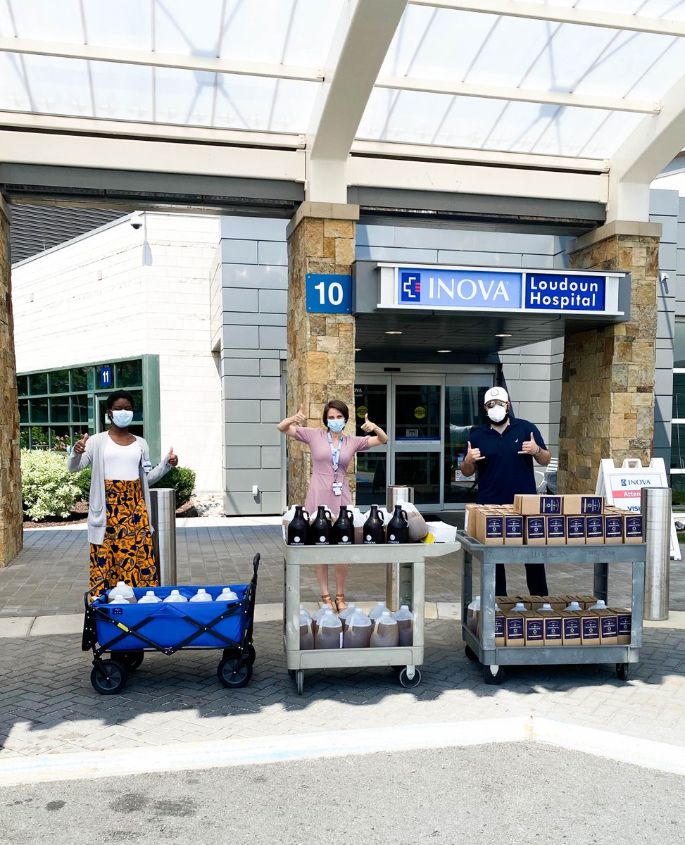 Sending lots of love, cold brew, and kombucha to our health heroes at INOVA Loudon!!

We cannot thank our frontline workers enough for all that they do. Hit the link in our bio to learn how you can help us continue to caffeinate the frontlines ☀️ #donate