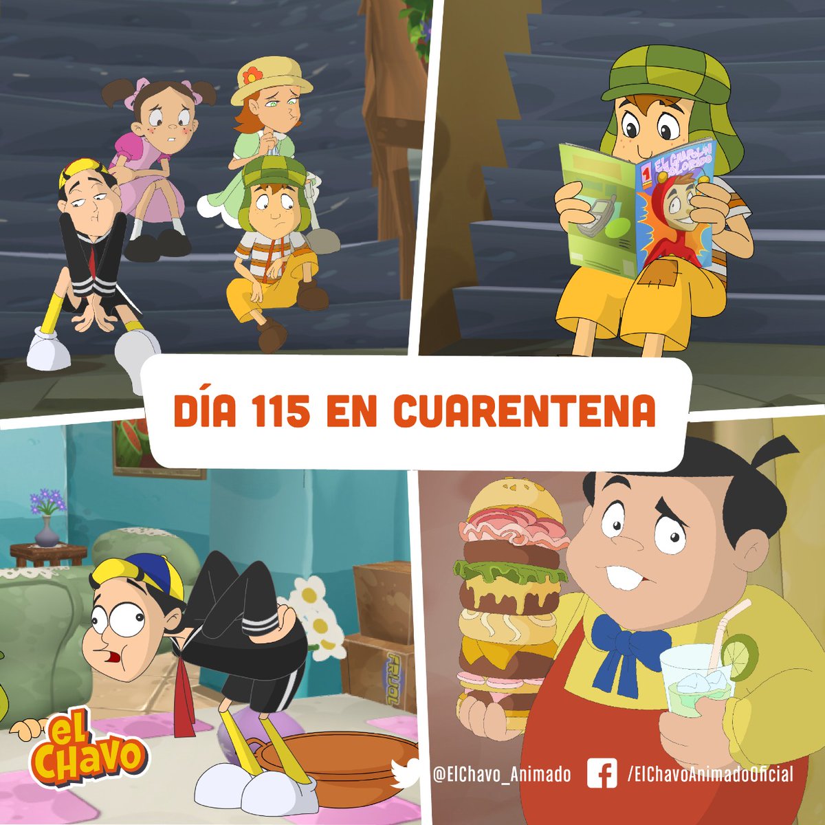 Chanfle! ¿Qué personaje eres a estas alturas de la cuarentena? 😫 📆  #𝐄𝐥𝐂𝐡𝐚𝐯𝐨, image size:1200x1200