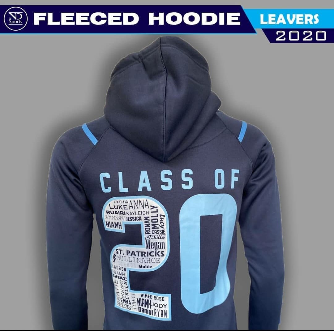 𝘊𝘶𝘴𝘵𝘰𝘮𝘪𝘴𝘦𝘥 𝘩𝘰𝘰𝘥𝘪𝘦s recently supplied to <a href="/StPatricks15/">St Patrick's Ardboe</a> for their P7 leavers.  Good luck to all of them in their new schools 😁
 #𝘕𝘋 #𝘚𝘤𝘩𝘰𝘰𝘭𝘭𝘦𝘢𝘷𝘦𝘳𝘴  #nextsteps #hoodies